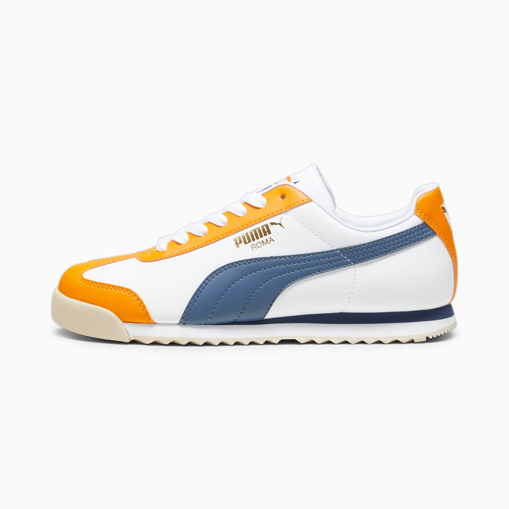 White puma roma trainers hotsell